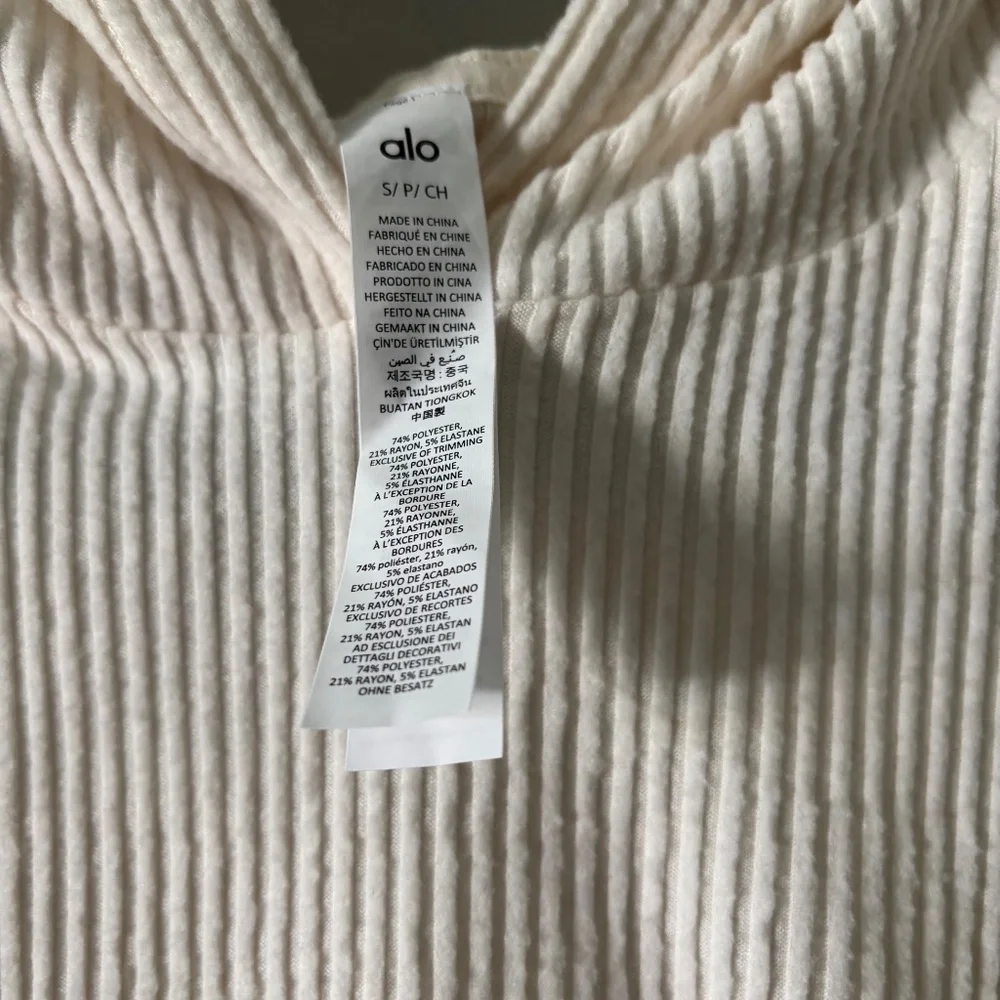 ALO Muse Jogger M and Sweater Hoodie S Creme Ivory Set New with Tags - Picture 5 of 11